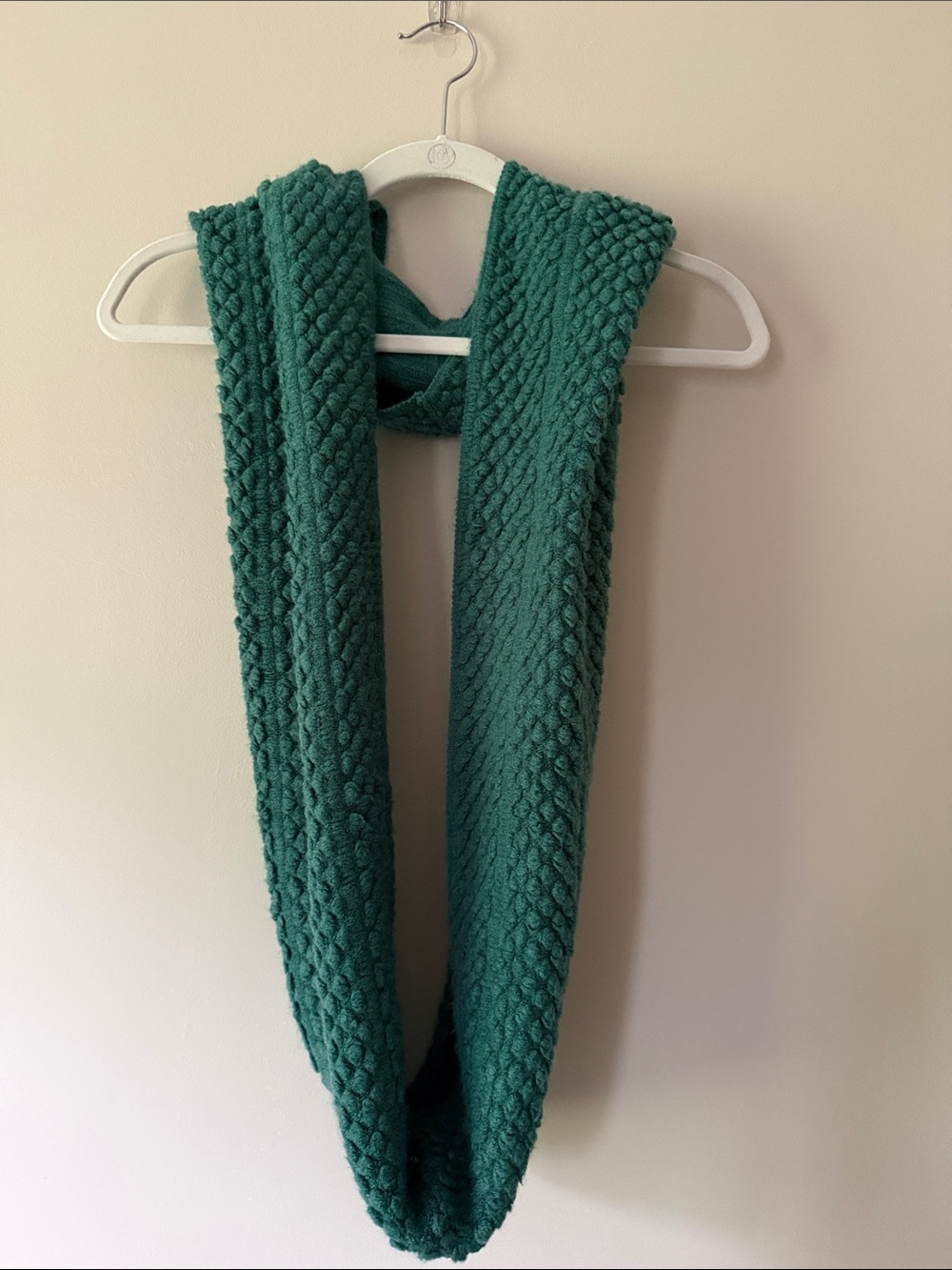 Prana Emerald Textured Knit Loop Scarf